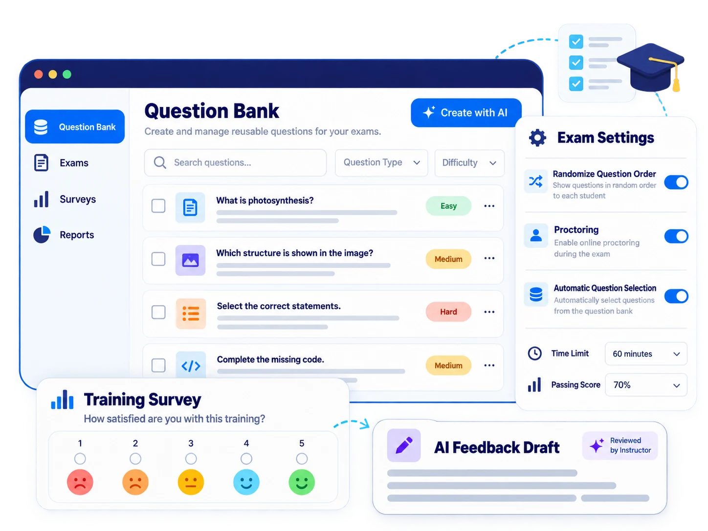 Assessment and evaluation from start to finish
