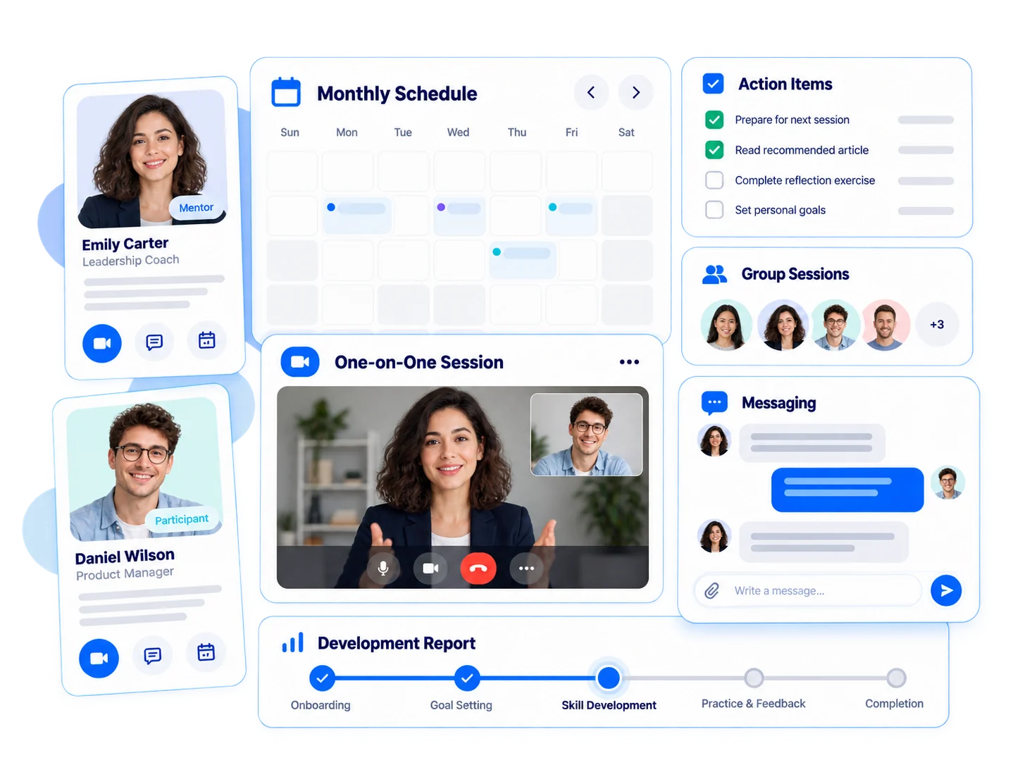 A structured development program, not just a chat