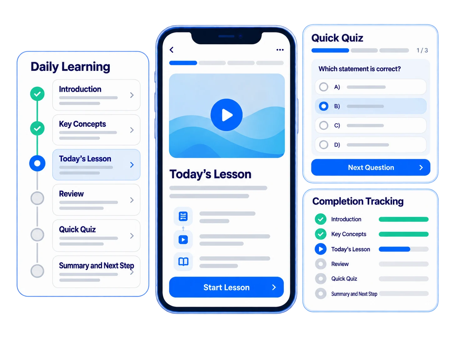 Build a daily learning habit, one short lesson at a time